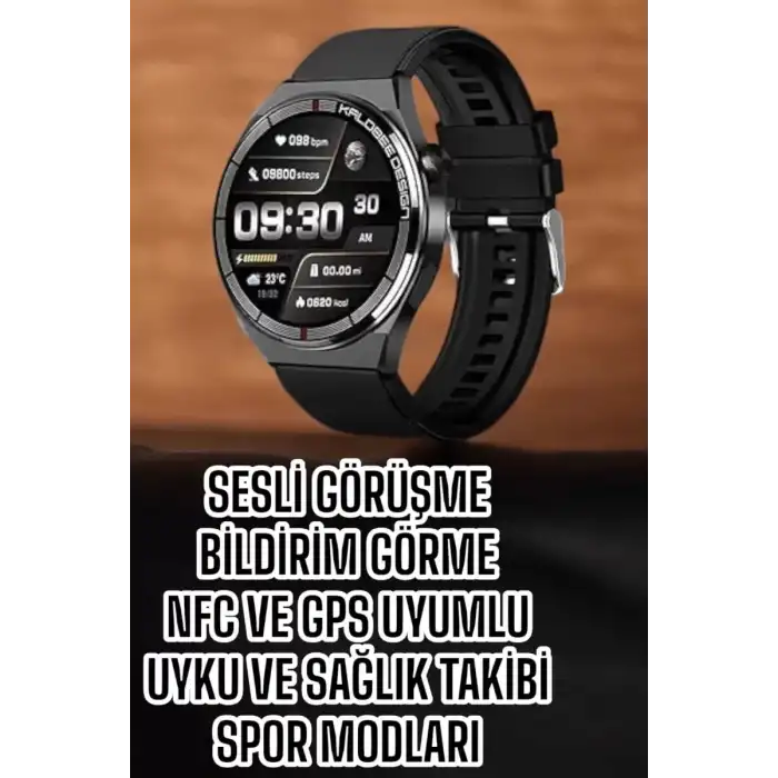 AsilTech Akıllı Saat Bluetooth Bağlantılı Amoled Ekran Uyku ve Sağlık Takibi