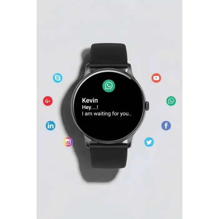 AsilTech Akıllı Saat Çok Fonksiyonlu Sesli Görüşme NFC Uyumlu Amoled Ekran