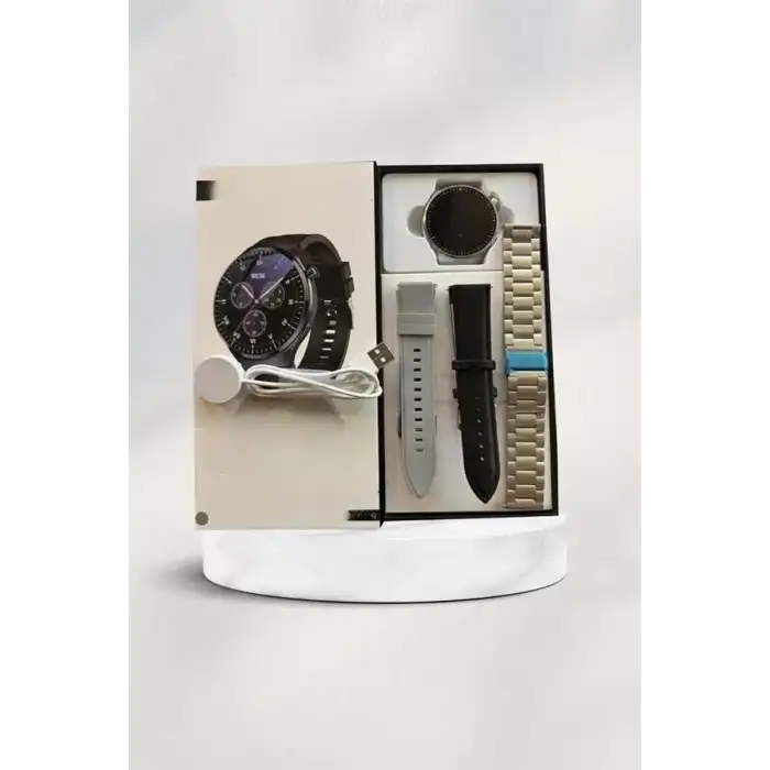 AsilTech Akıllı Saat Çoklu Kordon Seçeneği Amoled Ekran Çok Fonksiyonlu Bluetooth Bağlantılı