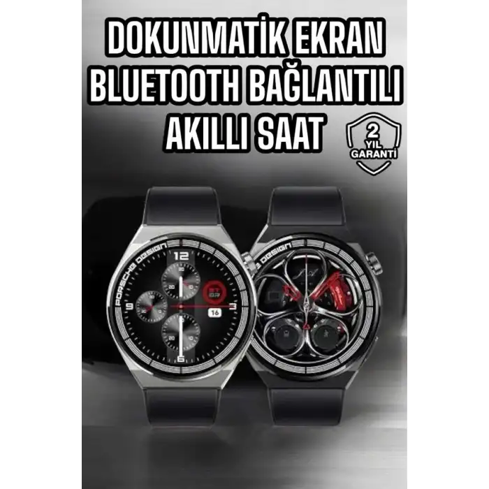 AsilTech Akıllı Saat Dokunmatik Ekran Sesli Görüşme ve Bildirim Görme Sağlık Takibi