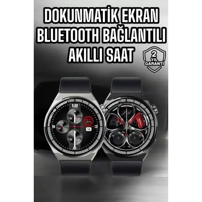 AsilTech Akıllı Saat Dokunmatik Ekran Sesli Görüşme ve Bildirim Görme Sağlık Takibi