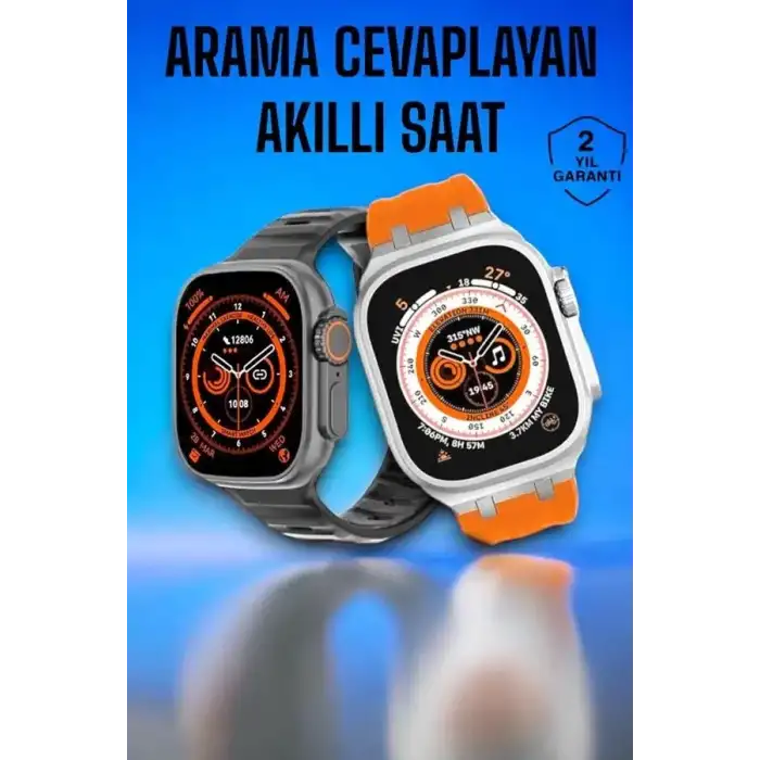 AsilTech Akıllı Saat GPS, Sağlık Ve Uyku Takibi Arama Cevaplayan Bluetooth Bağlantılı (Kopya)
