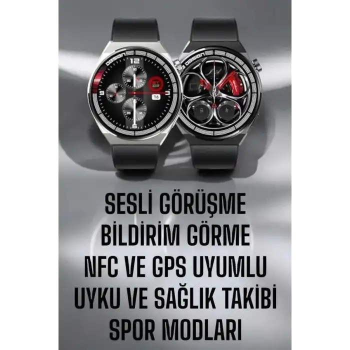 AsilTech Akıllı Saat GPS VE NFC Özelliği Sesli Görüşme Dokunmstik Ekran