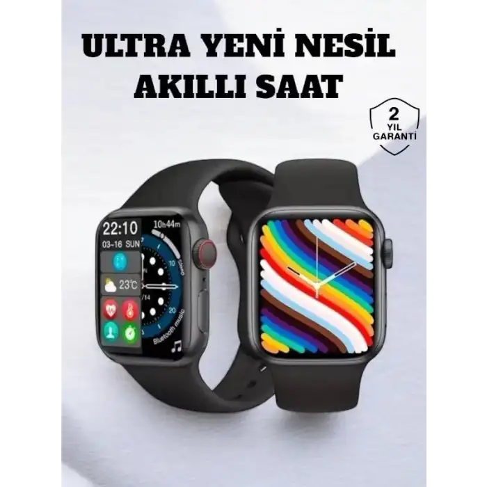 AsilTech Akıllı Saat iOS ve Android ile Uyumlu Şık ve Çok Fonksiyonlu