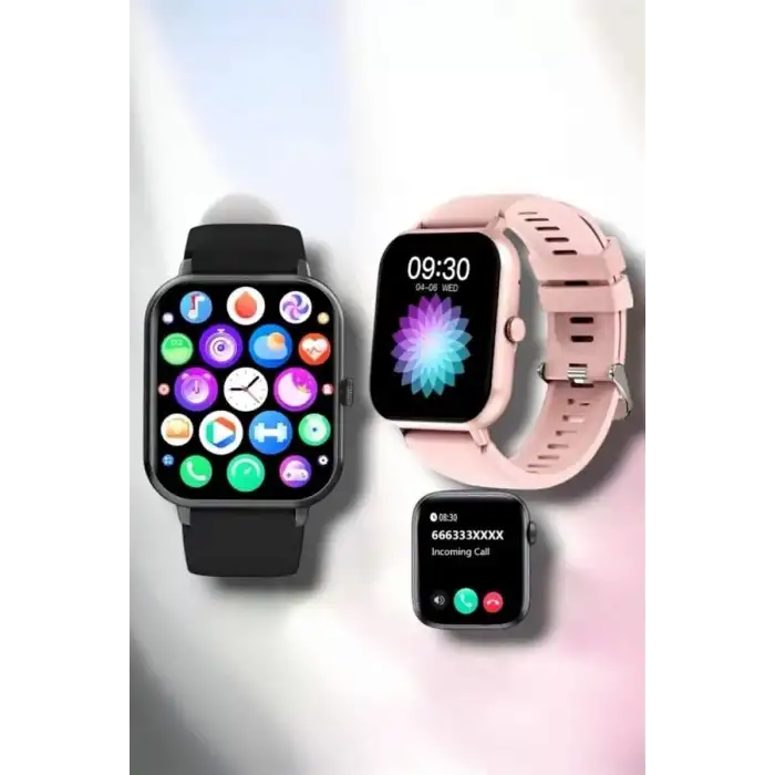 AsilTech Akıllı Saat iOS ve Android ile Uyumlu Şık ve Çok Fonksiyonlu