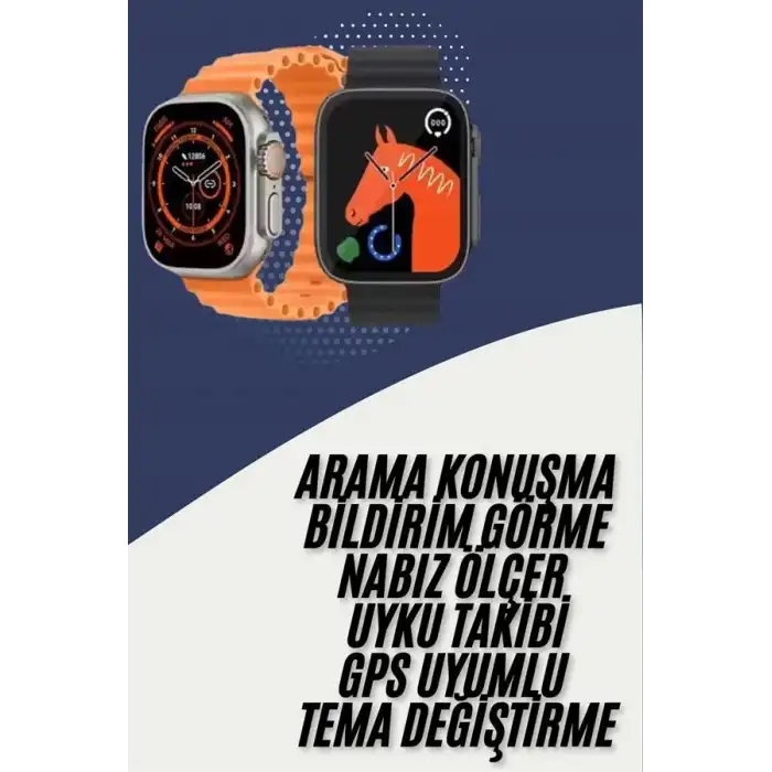 AsilTech Akıllı Saat Kordon Hediyeli Güçlü Batarya Kapasiteli Titreşimli Bildirim Görme Unisex