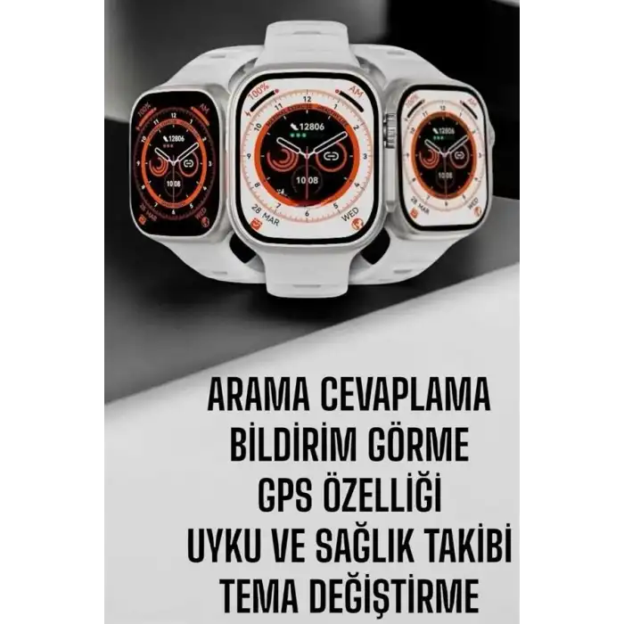AsilTech Akıllı Saat Nabız Ölçebilen Yeni Nesil GPS ve Adımsayar Özelliği