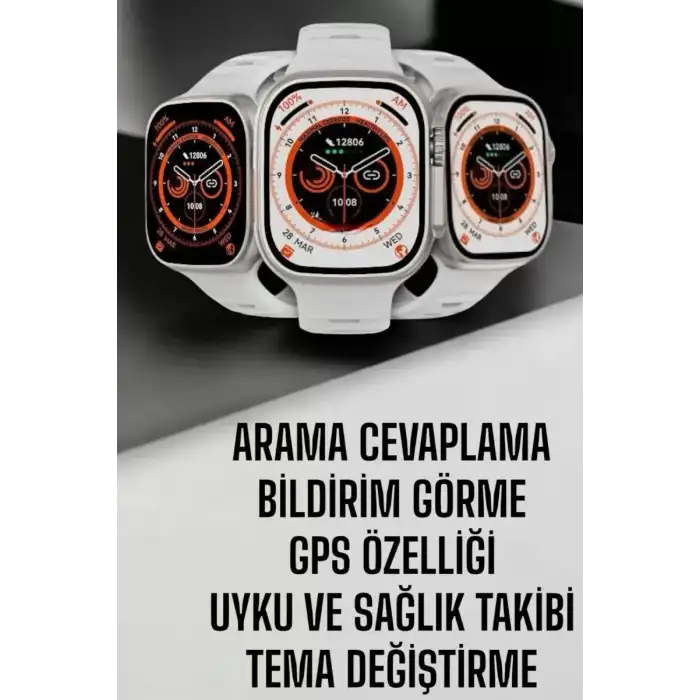 AsilTech Akıllı Saat Nabız Ölçebilen Yeni Nesil GPS ve Adımsayar Özelliği