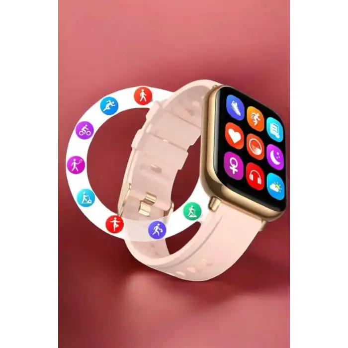 AsilTech Akıllı Saat Sesli Görüşme Bildirim Görme Uyku ve Sağlık Takibi