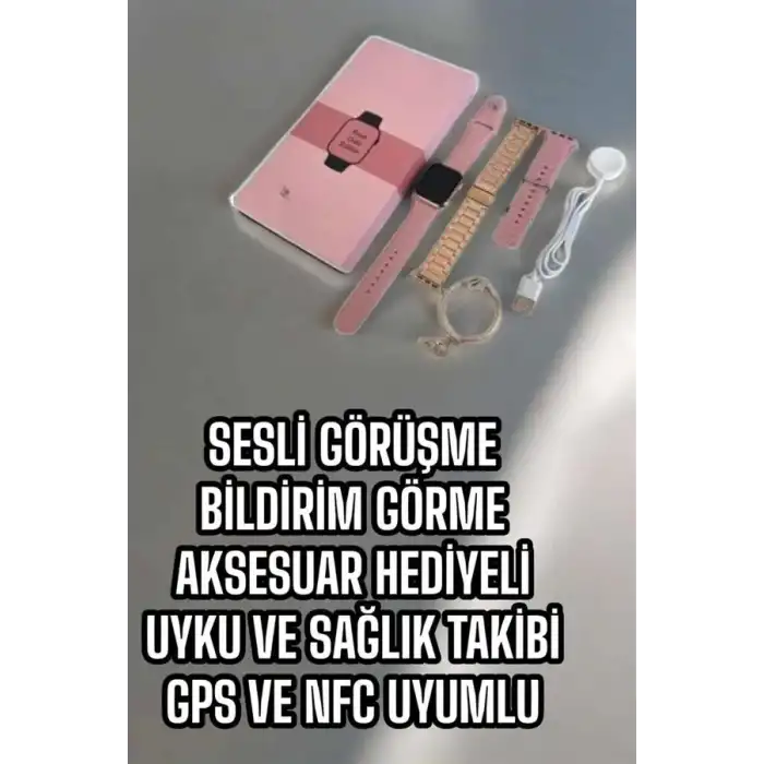 AsilTech Akıllı Saat Sesli Görüşme Bildirim Görme Uyku ve Sağlık Takibi