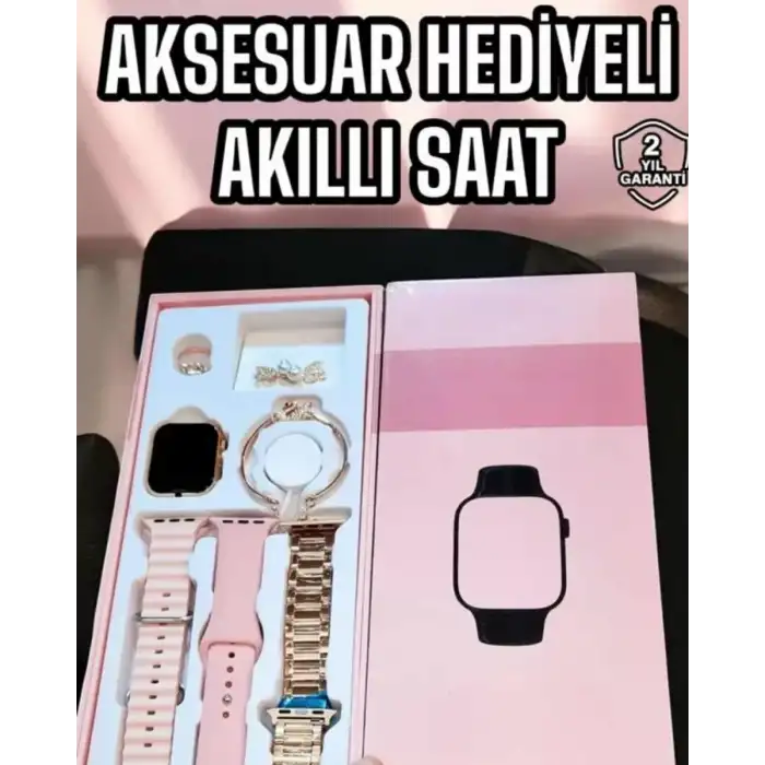 AsilTech Akıllı Saat Sesli Görüşme Bildirim Görme Uyku ve Sağlık Takibi