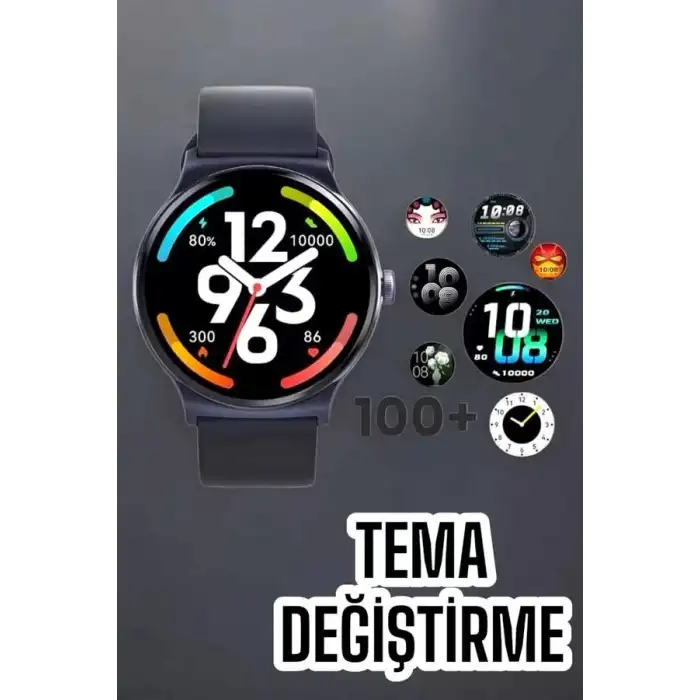 AsilTech Akıllı Saat Sesli Görüşme Bluetooth Bağlantılı 3 Kordonlu