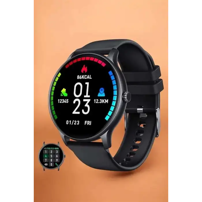 AsilTech Akıllı Saat Sesli Görüşme Bluetooth Bağlantılı 3 Kordonlu