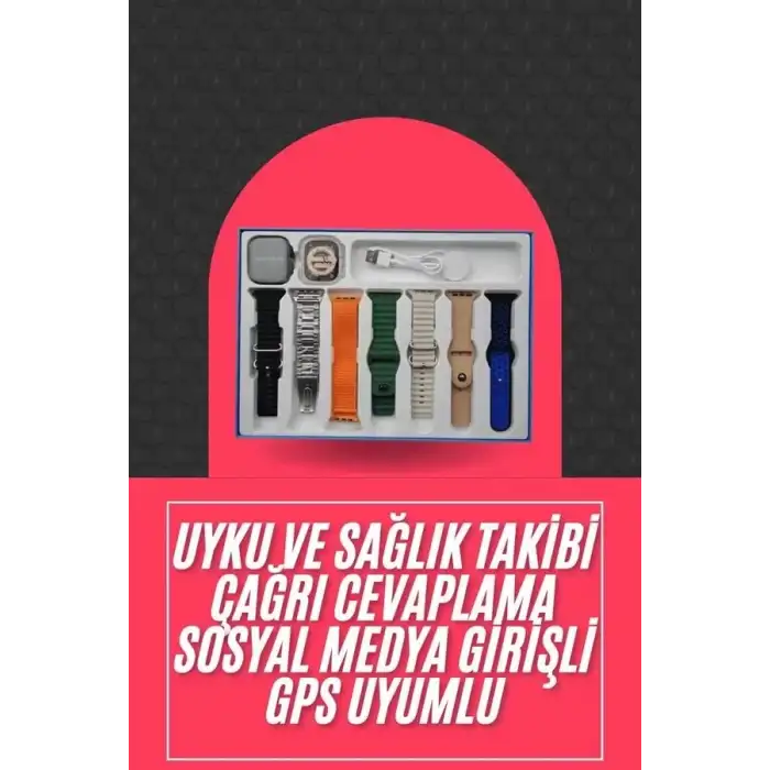 AsilTech Akıllı Saat Unisex Akıllı Saat Çoklu Kordon Seçeneği Çelik Kordon Plastik Kordon