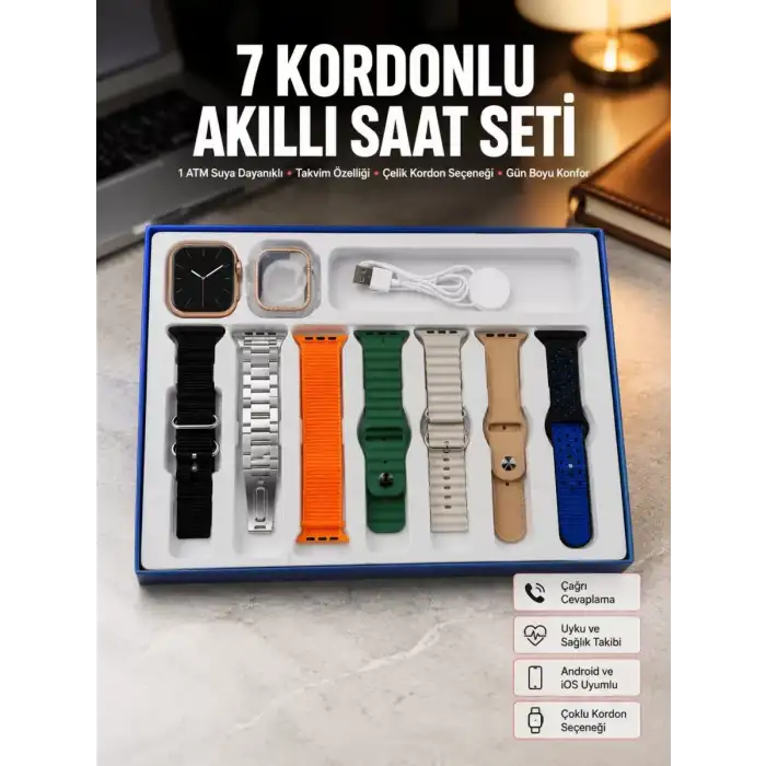 AsilTech Akıllı Saat Unisex Akıllı Saat Çoklu Kordon Seçeneği Çelik Kordon Plastik Kordon Yeni Nesil