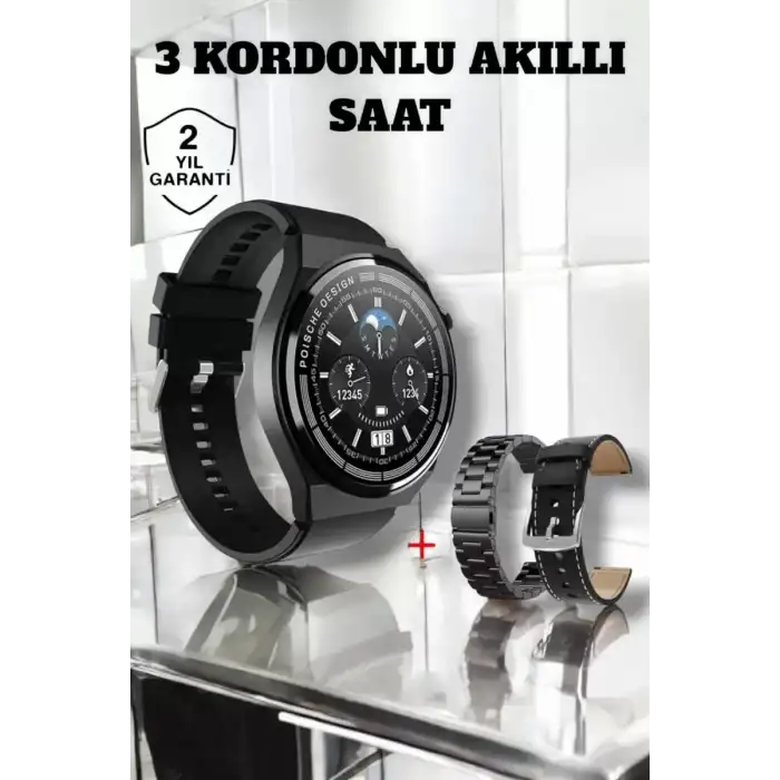 AsilTech Akıllı Saat Uyku Ve Sağlık Takibi Bildirim Görme Arama Cevaplama