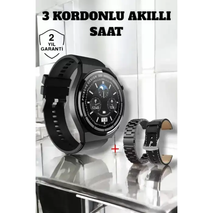 AsilTech Akıllı Saat Uyku Ve Sağlık Takibi Bildirim Görme Arama Cevaplama
