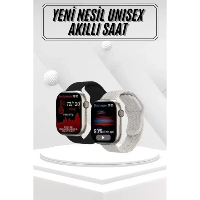 AsilTech Akıllı Saat Uyku ve Sağlık Takibi GPS Uyumlu Tema Değiştirme