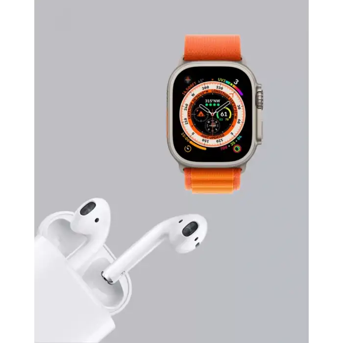 AsilTech Akıllı Saat ve Kablosuz Kulaklık iOS Android Uyumlu Teknoloji Seti