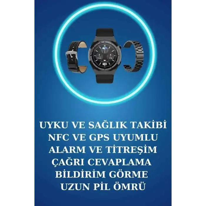 AsilTech Akıllı Saat ve Kulaklık Seti Bildirim Görme Arama Cevaplama ANC Özelliği