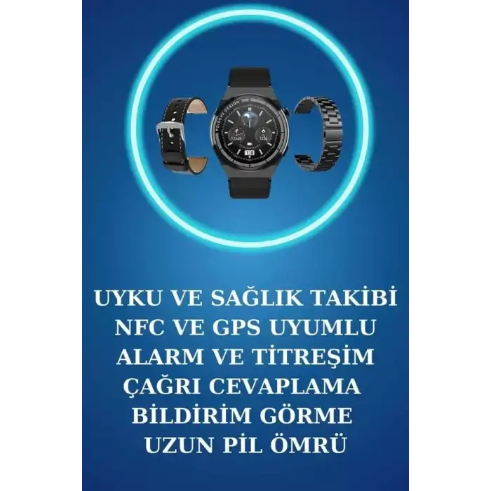 AsilTech Akıllı Saat ve Kulaklık Seti Bildirim Görme Arama Cevaplama ANC Özelliği