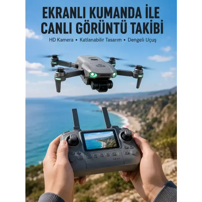 AsilTech Akıllı Sensörlü Drone Canlı Görüntü Aktarımlı