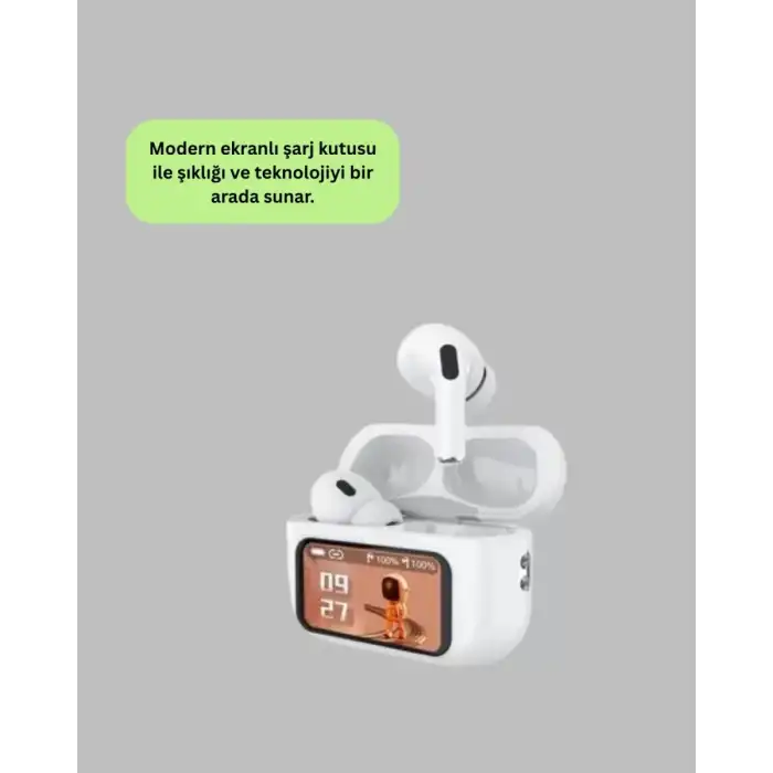 AsilTech Akıllı Sensörlü Su Geçirmez Bluetooth Kulaklık Güçlü Batarya ve Bass