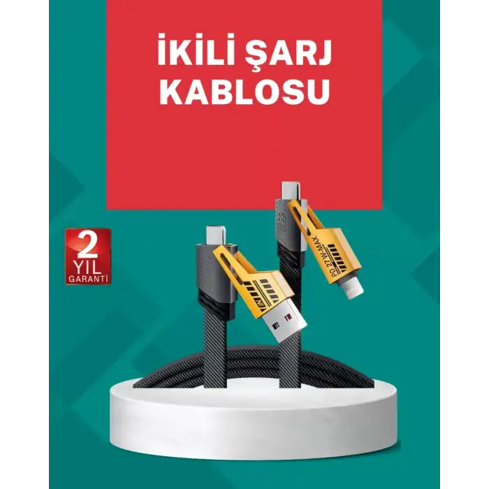 AsilTech Akıllı Telefon Tablet Laptop Uyumlu 65W Güçlü Veri Kablosu
