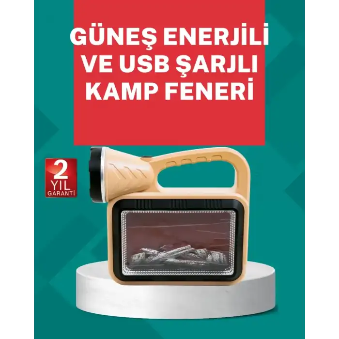AsilTech Alev Efektli Güneş Enerjili Lamba – Su Geçirmez