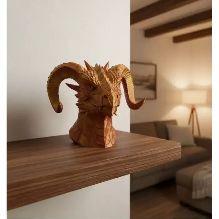 AsilTech Altın Kırmızı Ejderha Figürü