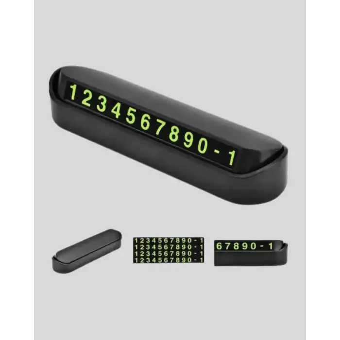 AsilTech Alüminyum Kasa Gri Çevirmeli Araç İçi Telefon Numaratörü