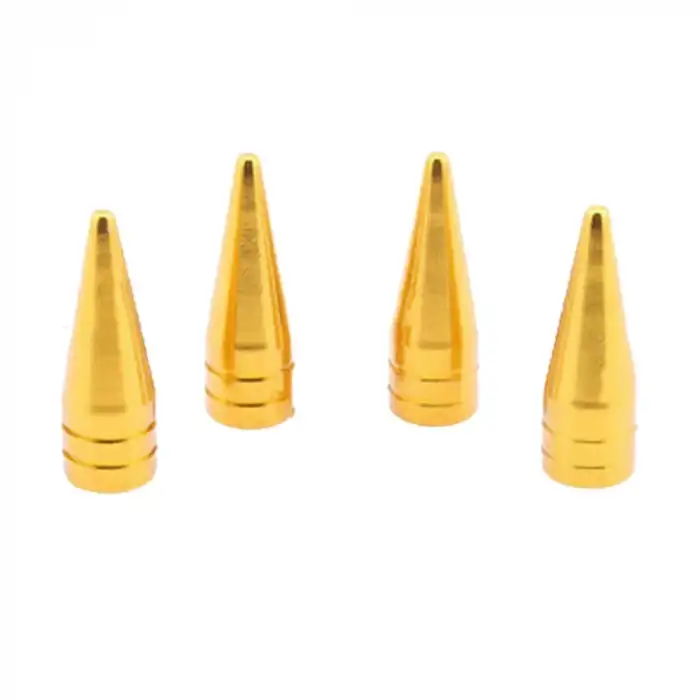 AsilTech Alüminyum Sivri Sibop Kapağı Altın Sarı 4lü 32mm