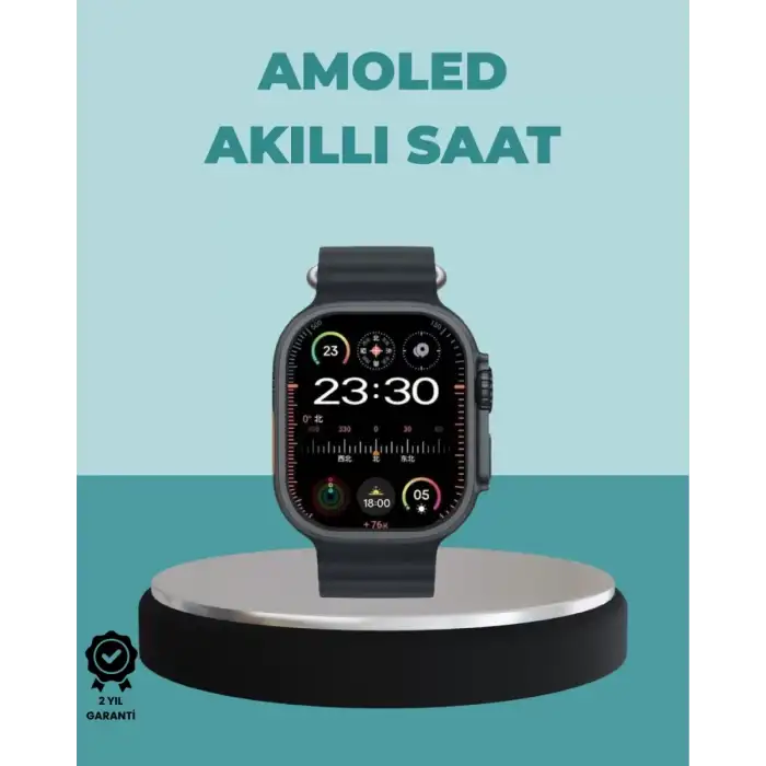 AsilTech AMOLED Akıllı Saat 49mm Bluetooth Arama Spor ve Sağlık