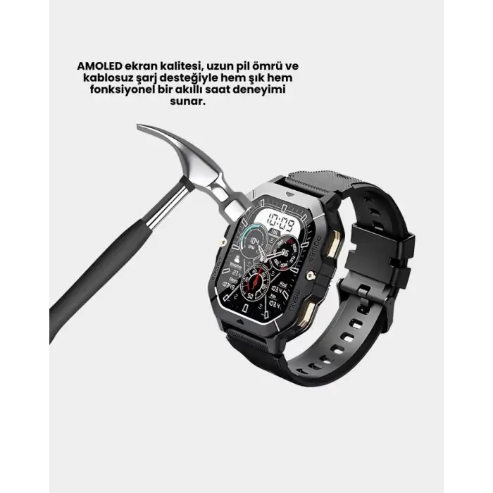 AsilTech AMOLED Ekranlı Akıllı Saat 10 Gün Pil Ömrü