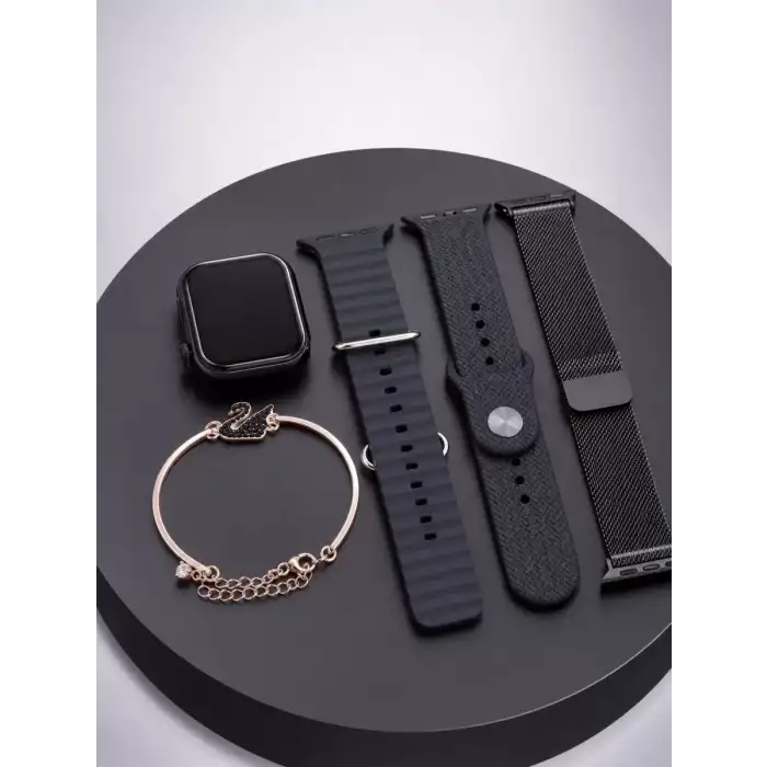 AsilTech AMOLED Ekranlı Bluetooth Aramalı 3 Kordonlu Akıllı Saat