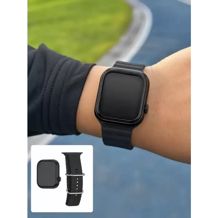AsilTech AMOLED Ekranlı Bluetooth Aramalı 3 Kordonlu Akıllı Saat