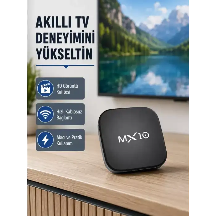 AsilTech Android 4K TV Box – Wi-Fi, Bluetooth, Dolby Ses, 60 FPS Ultra HD