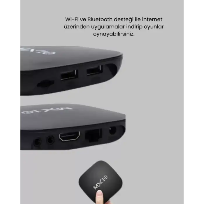 AsilTech Android 4K TV Box – Wi-Fi, Bluetooth, Dolby Ses, 60 FPS Ultra HD