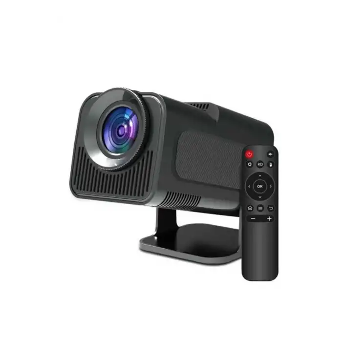 AsilTech Android Projeksiyon Siyah Taşınabilir Sinema Projektörü 4k 1080p Ev Sineması Bluetooth