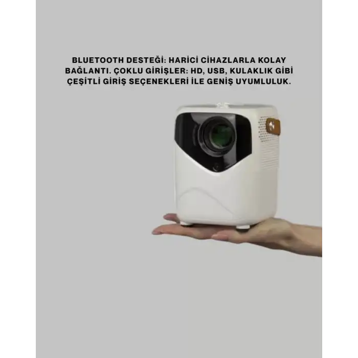 AsilTech Android Sistemli Mini Projektör – Uygulama Destekli Akıllı Kullanım
