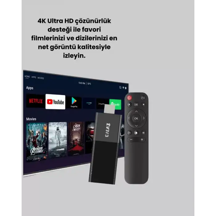 AsilTech Android TV Stick WiFi ve Bluetooth Bağlantılı