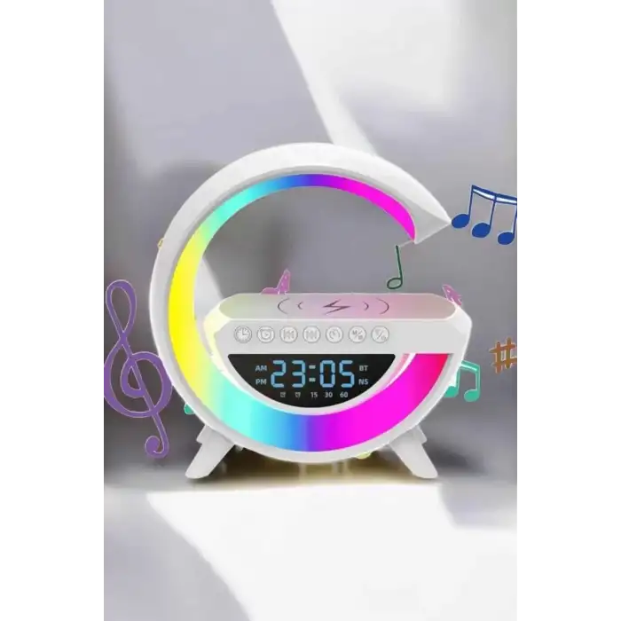 AsilTech Android Uyumlu Akıllı Bluetooth Hoparlör Kablosuz Şarj Cihazı Standı