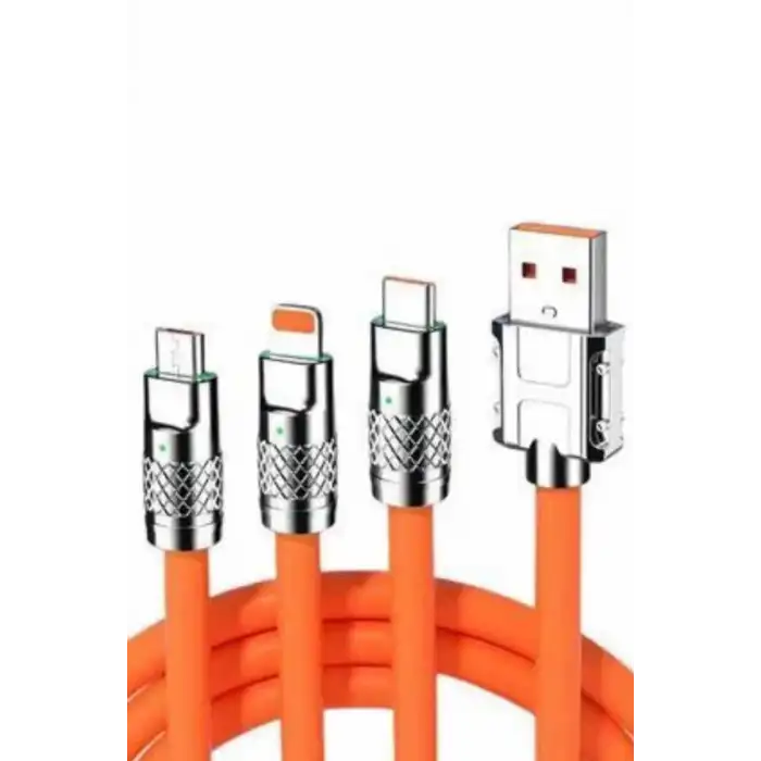 AsilTech Android ve İOS Uyumlu 180 Derece Type-c Şarj Kablosu