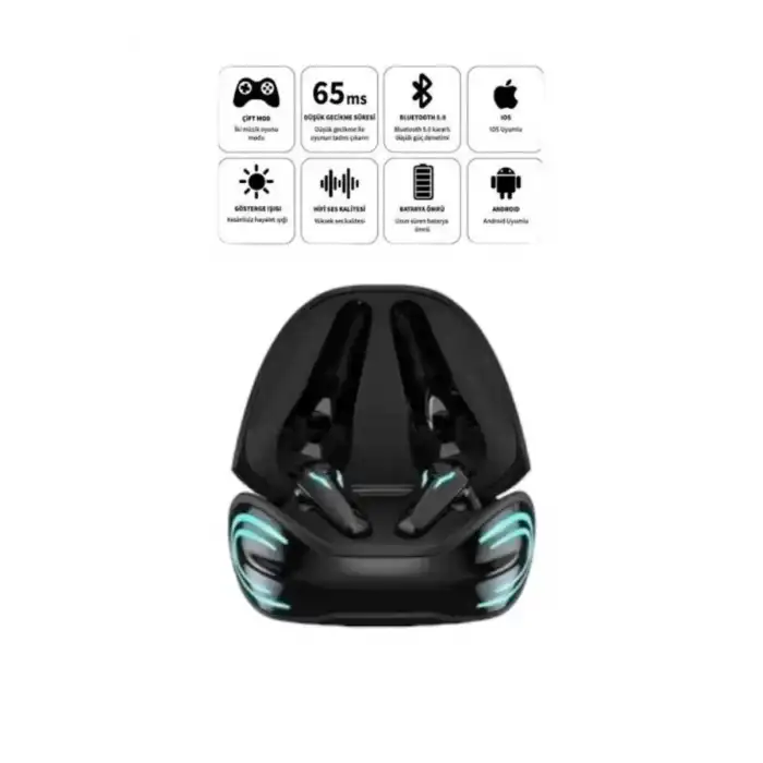 AsilTech Android ve İOS Uyumlu Bluetooth Kulaklık Gaming Kulaklık Mini