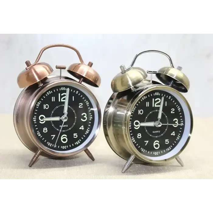 AsilTech Antik Metal Çalar Saat Model 1