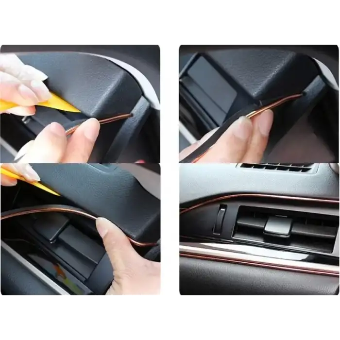 AsilTech Araba Dekorasyon 5 Metre Şerit Trim