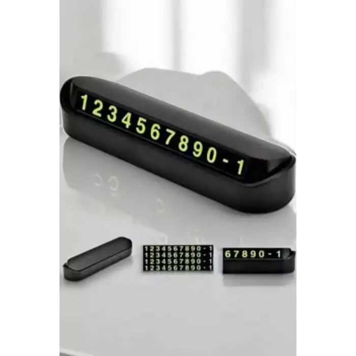 AsilTech Araba Park Numaratörü Araç İçi Numaralık Değiştirilebilir Çevirmeli Mini
