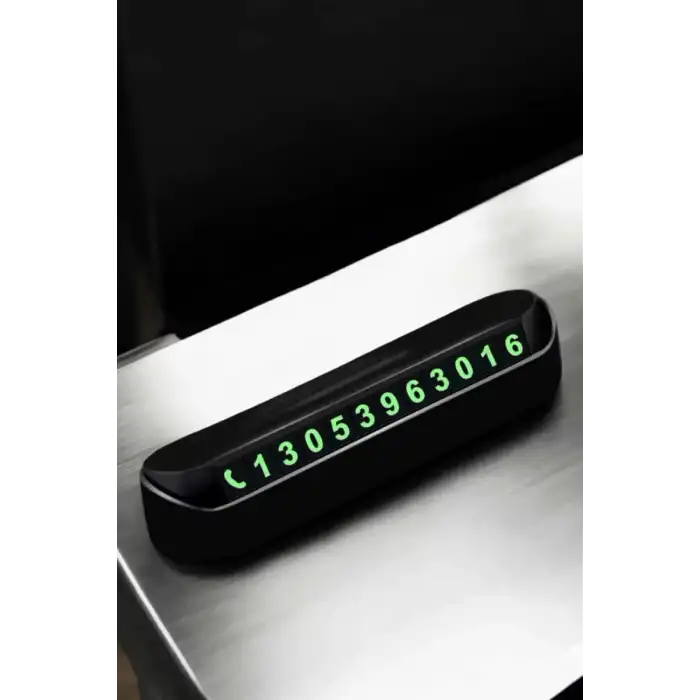 AsilTech Araba Park Numaratörü Araç İçi Numaralık Değiştirilebilir Çevirmeli Mini