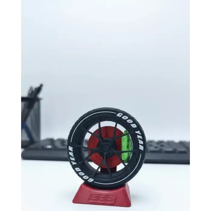 AsilTech Araba Tutkunlarına Özel Jant Tasarımlı Ofis Masa Dekoru