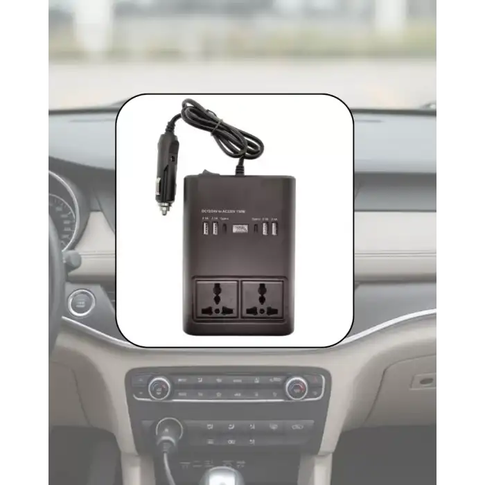 AsilTech Araç Elektrik Dönüştürücü Çoklu USB Çıkışlı 150W İnvertör